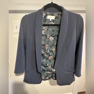 Beautiful floral lined blazer, XS